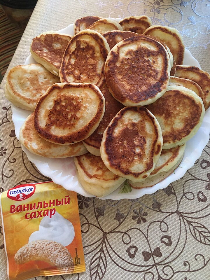 Оладушки с творогом  фото