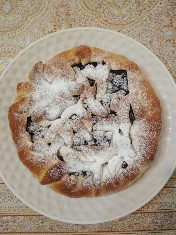 пирог ежевичный фото