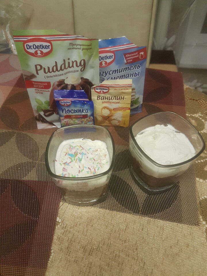 Шоколадно сметанный крем "День-Ночь" фото