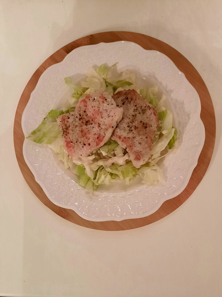 Мясо с соусом цезарь  фото