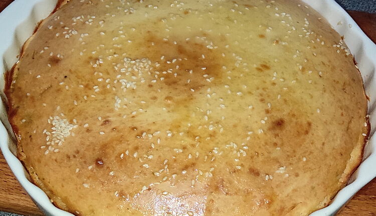 Заливной пирог с капустой