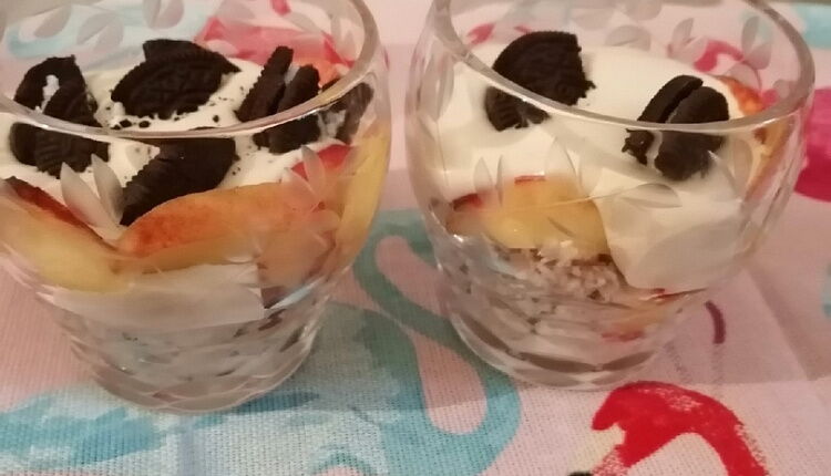 Каша с желе (ленивая овсянка)