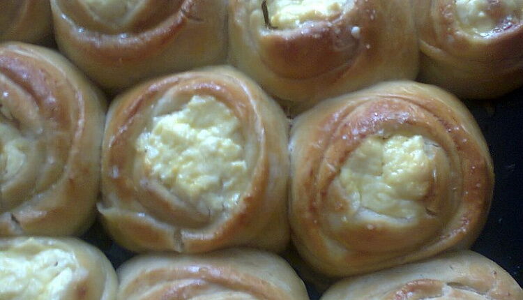 Булочки Розочки с творогом 