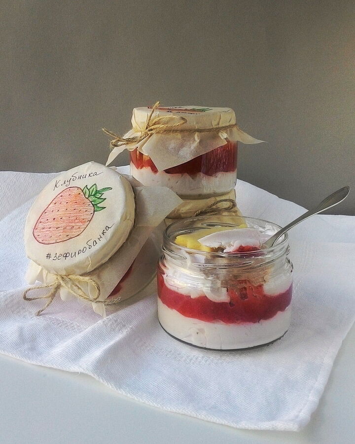 Зефир в банке  фото