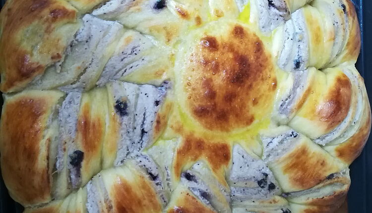 Нежный пирог с творожной начинкой