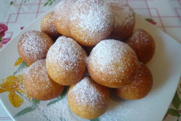 Творожные пончики