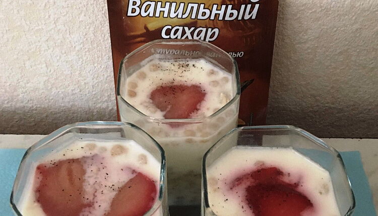 Каша с желе (ленивая овсянка)