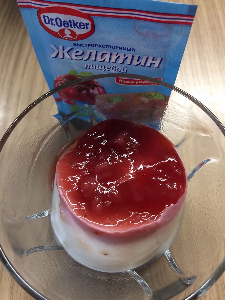 Панна-котта с малиной фото рецепта