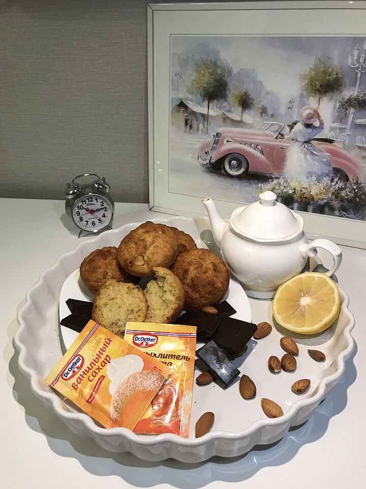 фото рецепта Апельсиново-банановые кексы Апельсиново-банановые кексы фото