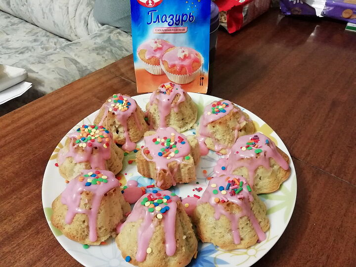 фото рецепта Куличи «Нежная Весна» с персиками Куличи «Нежная Весна» с персиками фото