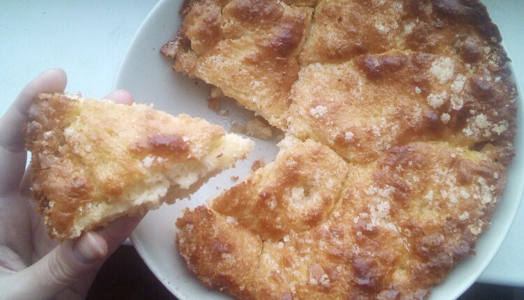 Сахарный пирог со сливками