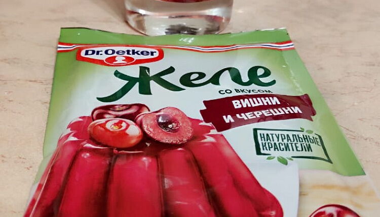 Вишневое желе без ягод