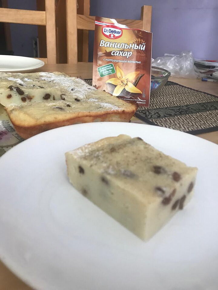 Запеканка на манке фото