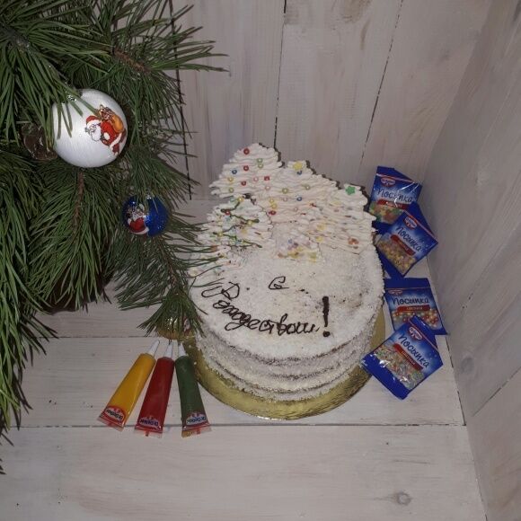 Торт "Рождественский лес"