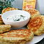 Сырные оладушки с зеленью