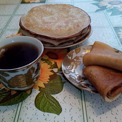 Тонкие блины на кефире с дырочками пошаговый рецепт с фото