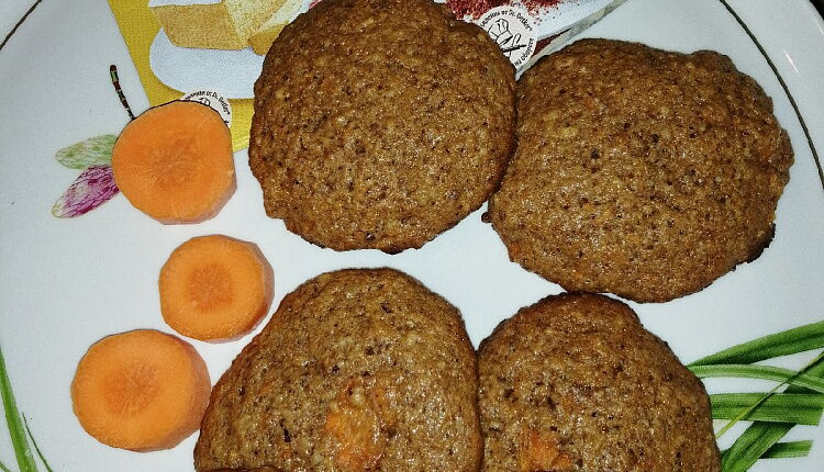Морковно-ореховое печенье с корицей