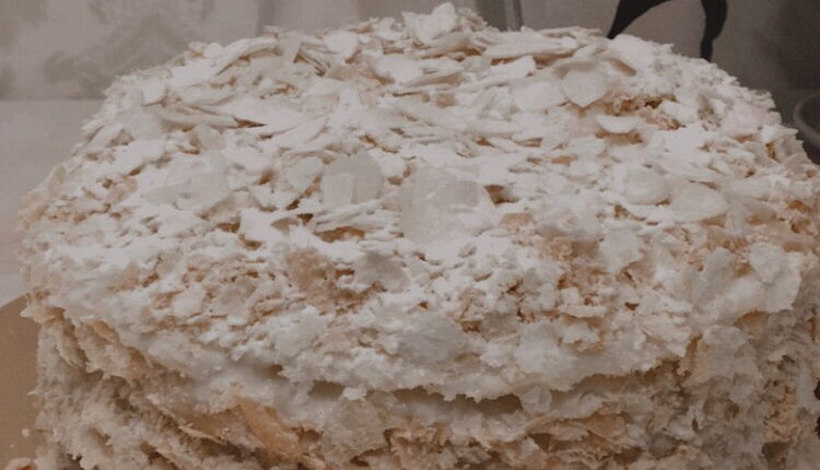 Торт Наполеон с песочными коржами ✨