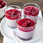 Панна котта ванильная с малиной