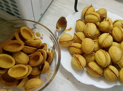 Фото рецепта Печенье Орешки по-советскому рецепту