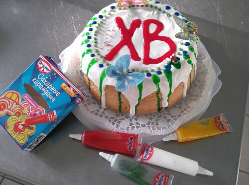 Фото рецепта Пасхальный торт(кулич) в хлебопечке