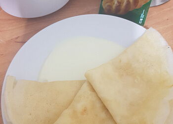 Заварные блины на кефире