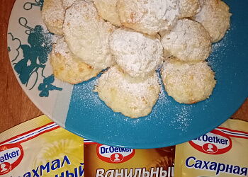 Печенье творожное с кокосом