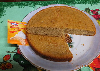 Манник кофейный с виноградом