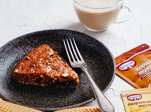 Фото рецепта Пирог с тыквой и шоколадом