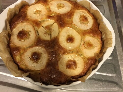 Фото рецепта Ленивый пирог с яблоками