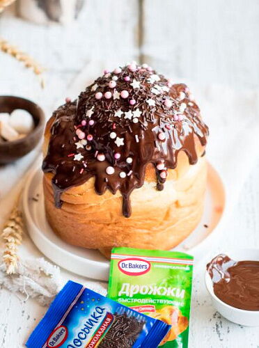 Кулич Краффин с сушёной клюквой