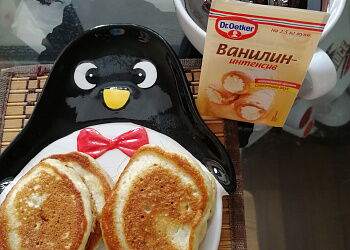 Ванильные оладьи с бананом