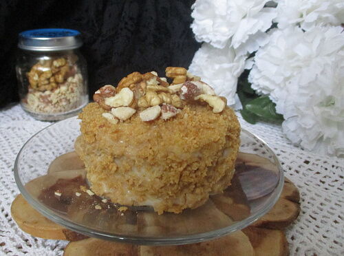 Фото рецепта Постный торт Наполеон