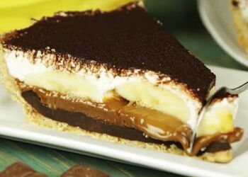 Банановый чизкейк с шоколадом