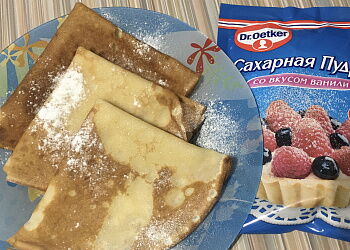 Блинчики с укропом - красивые и вкусные