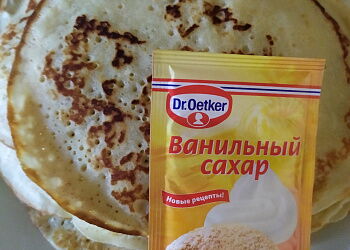 ванильные блины на молоке