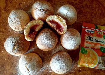 Творожные булочки с джемом