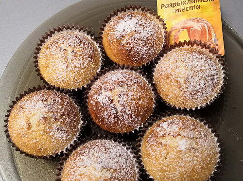 Фото рецепта Манные кексы без муки