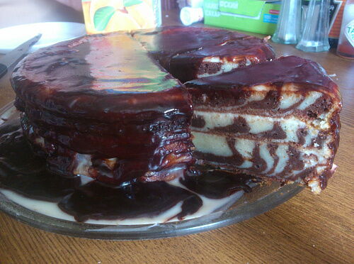 Фото рецепта Торт Зебра