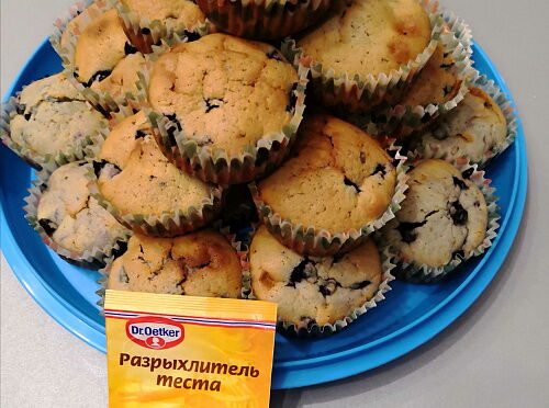 Черничные маффины
