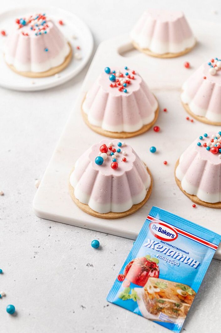 Бланманже клубничное