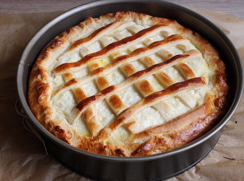 Фото рецепта Пирог с яблочным джемом 