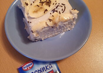 Банановый торт без выпечки