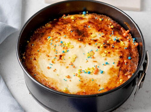 Фото рецепта Творожная запеканка с грушей 