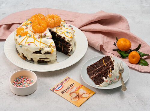 Фото рецепта ПП-Торт с мандаринами