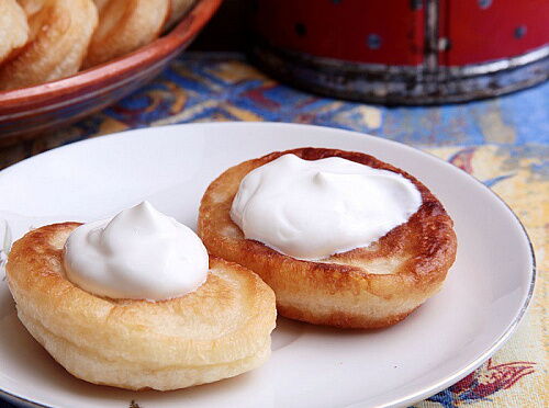 Фото рецепта  Оригинальный рецепт - манные оладьи