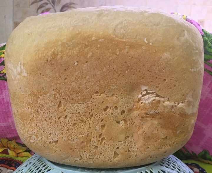 Белый хлеб в хлебопечке фото