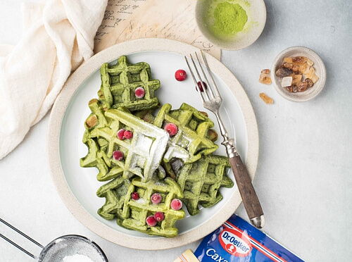 Фото рецепта Вафли-матча