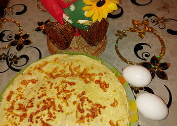 Блины с припеком с сыром