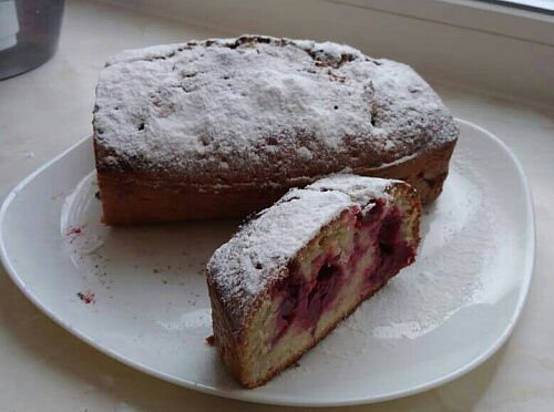 Фото рецепта Кекс Столичный по ГОСТу с вишней🍒